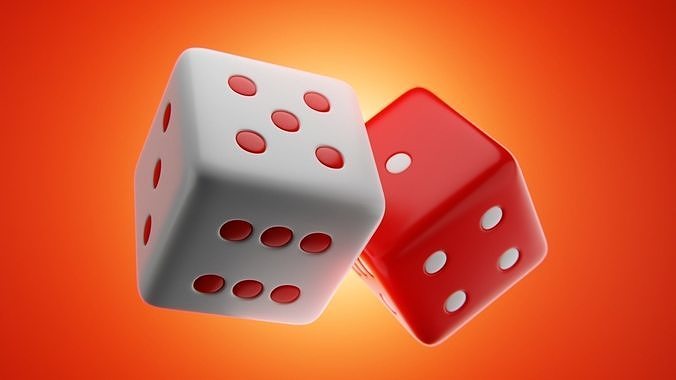 Realistic Dice Pack - High Quality Stylized Game Assets Low-poly 3D model