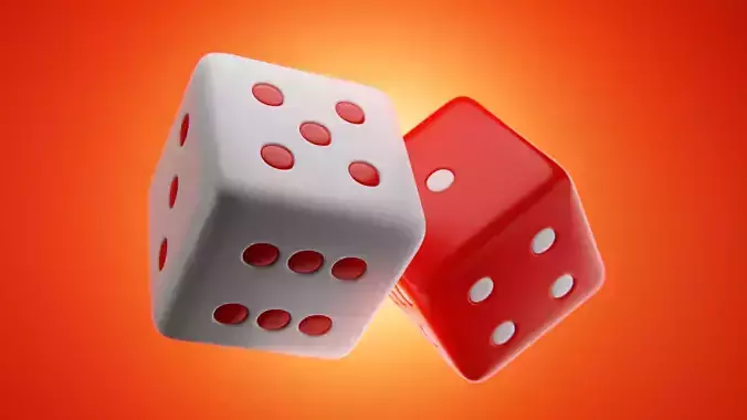 Realistic Dice Pack - Stylized Game Ready 3D Dice Set