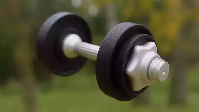 Realistic Gym Dumbbell - High Detail Workout Equipment 3D