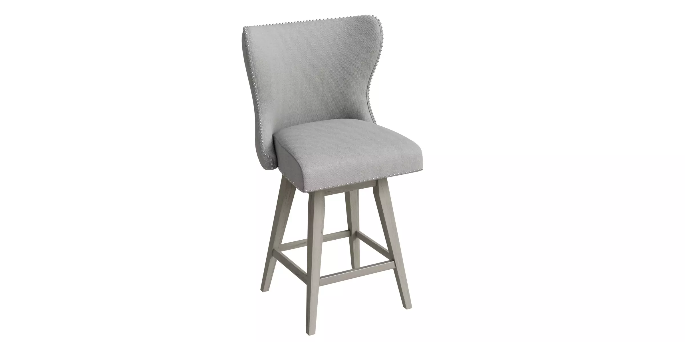Curve Back Swivel Counter Stool 3D model