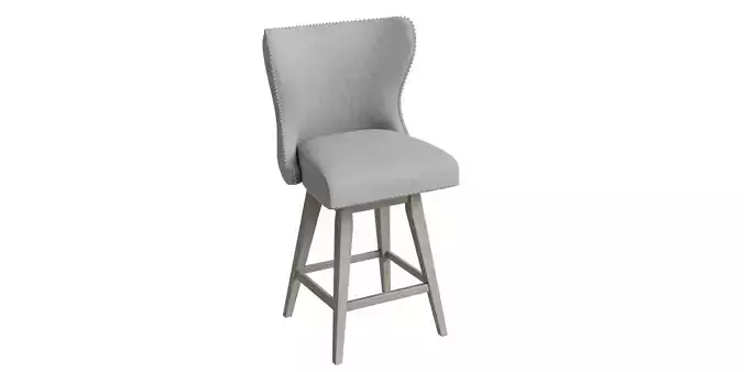 Curve Back Swivel Counter Stool