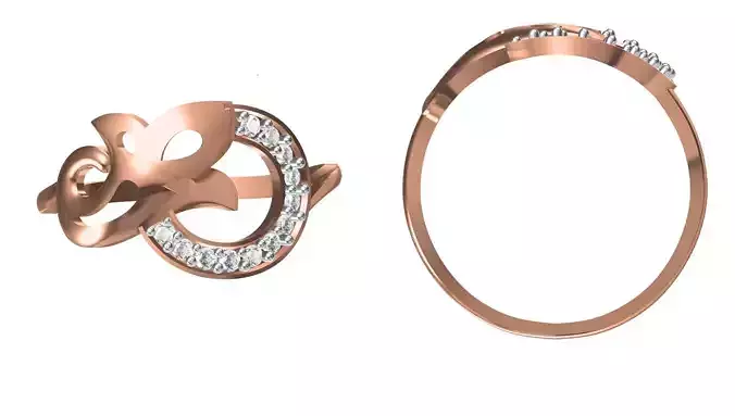 Light Weight Wedding Engagement Women Ring STL JCD Details