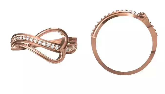 Light Weight Wedding Engagement Women Ring STL JCD Details