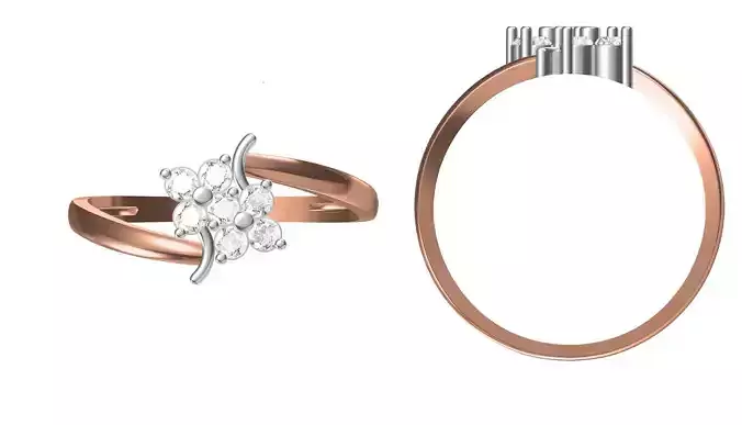 Light Weight Wedding Engagement Women Ring STL JCD Details