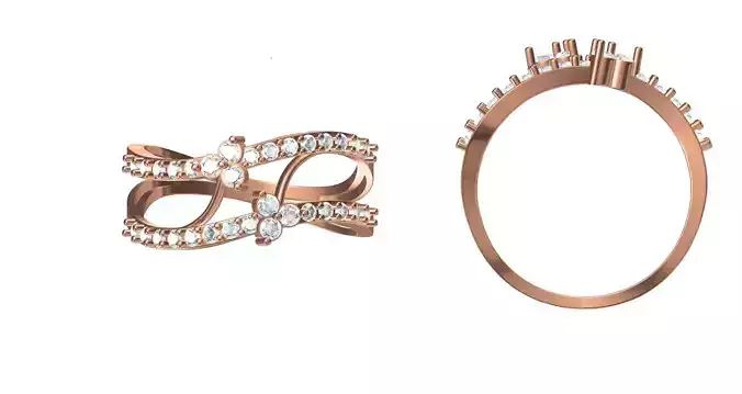 Light Weight Wedding Engagement Women Ring STL JCD Details