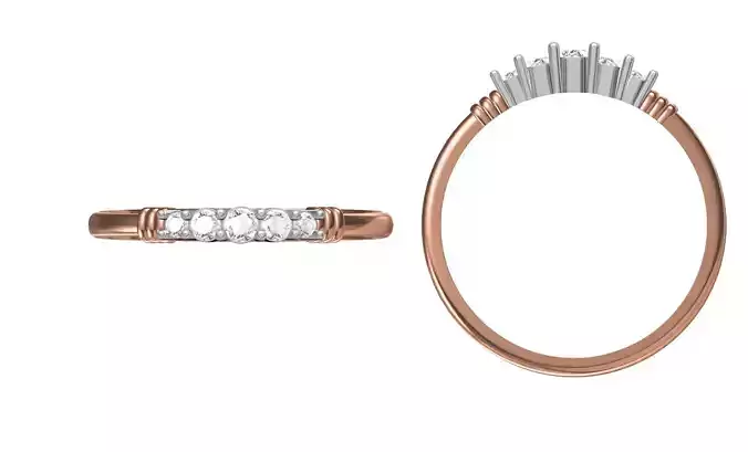 Light Weight Wedding Engagement Women Ring STL JCD Details