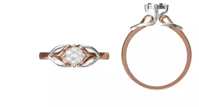 Light Weight Wedding Engagement Women Ring STL JCD Details