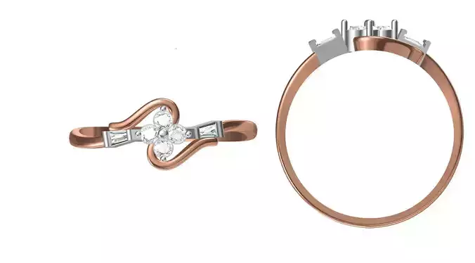 Light Weight Wedding Engagement Women Ring STL JCD Details