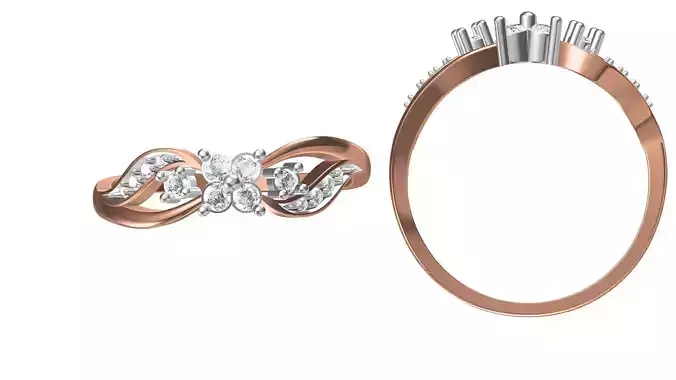 Light Weight Wedding Engagement Women Ring STL JCD Details