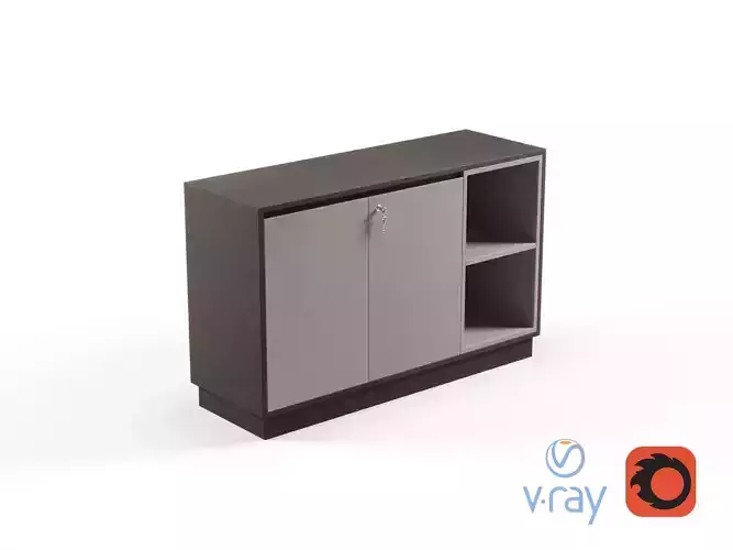 Modern Office Low Cabinet File 2 For Staff 