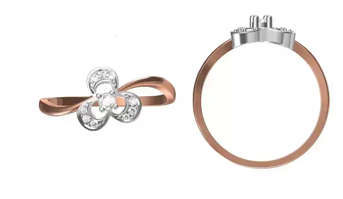 Light Weight Wedding Engagement Women Ring STL JCD Details