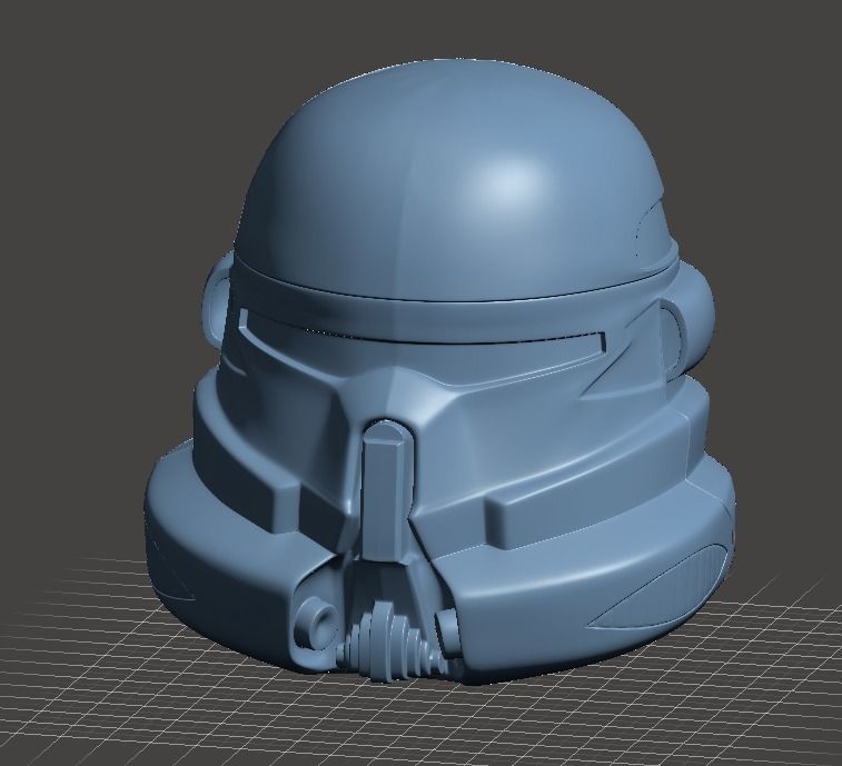 Purge Trooper Airborne Helmet OneSix OneSixth 12inch 3D print model_2