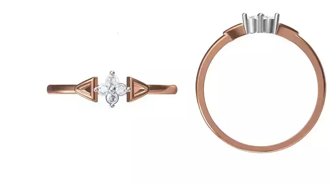 Light Weight Wedding Engagement Women Ring STL JCD Details