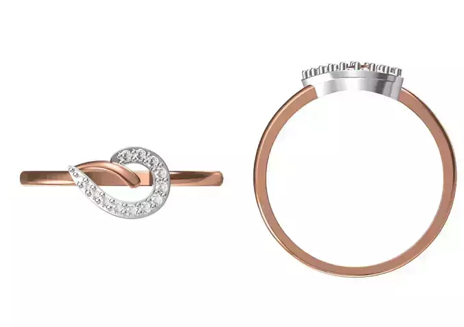 Light Weight Wedding Engagement Women Ring STL JCD Details