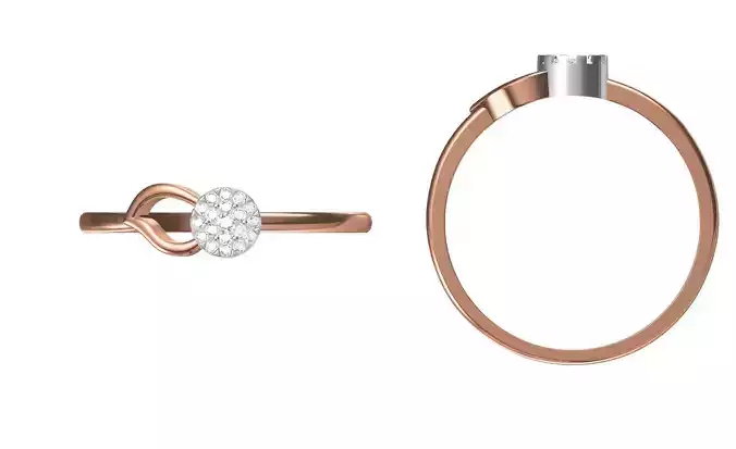 Light Weight Wedding Engagement Women Ring STL JCD Details