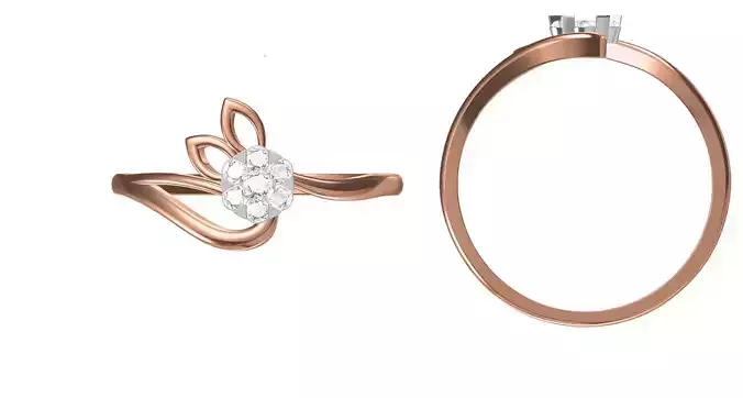 Light Weight Wedding Engagement Women Ring STL JCD Details