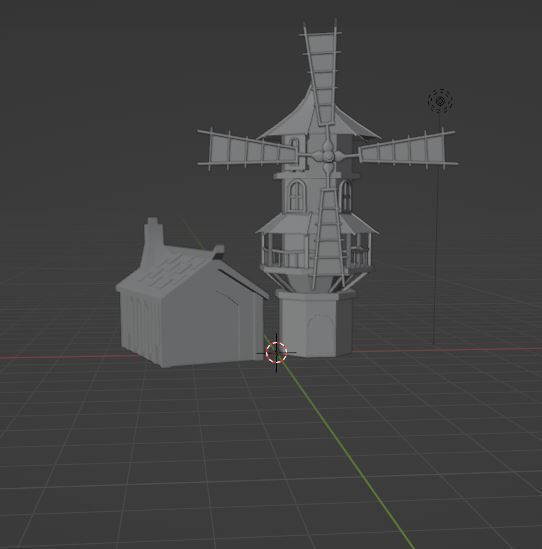 windmill Low-poly 3D model_8