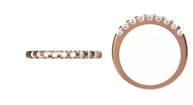 Light Weight Wedding Engagement Women Ring STL JCD Details