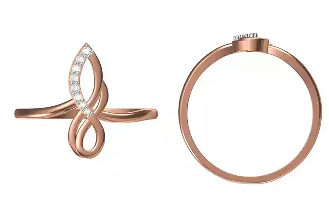 Light Weight Wedding Engagement Women Ring STL JCD Details