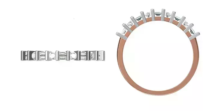 Light Weight Wedding Engagement Women Ring STL JCD Details