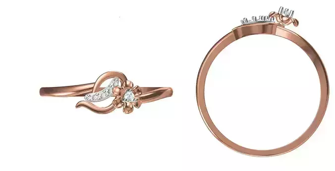 Light Weight Wedding Engagement Women Ring STL JCD Details