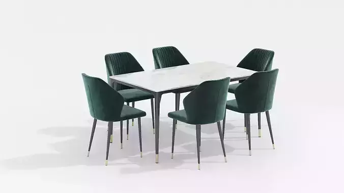Dining Table Chair Realistic