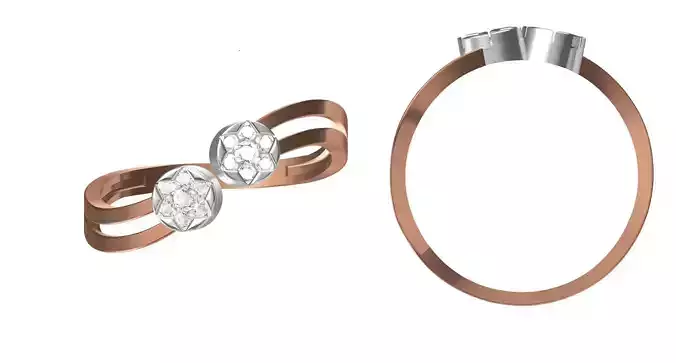 Light Weight Wedding Engagement Women Ring STL JCD Details