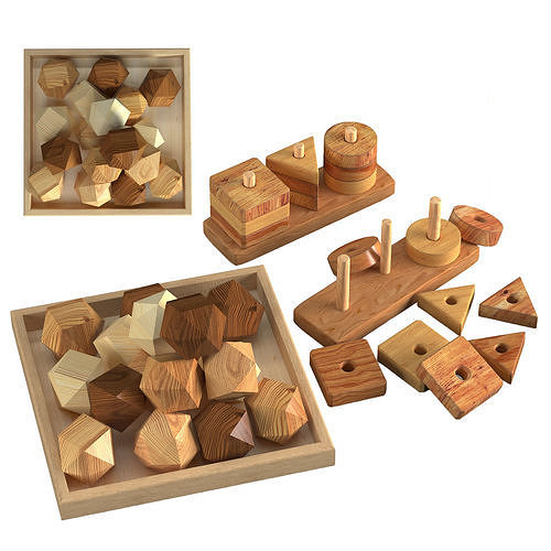 WOODEN TOYS 3D model