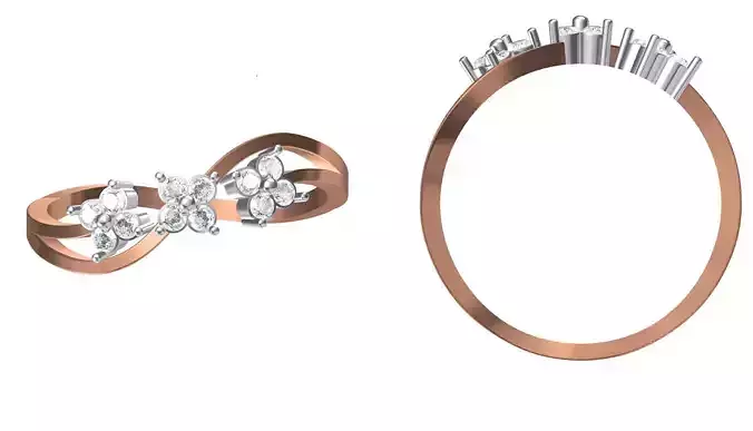 Light Weight Wedding Engagement Women Ring STL JCD Details 3D print model