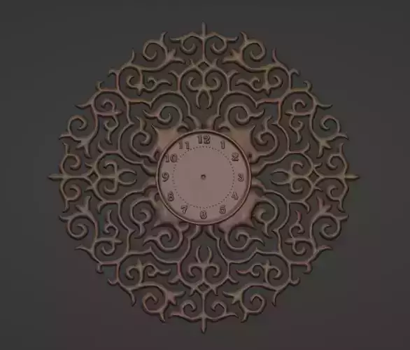 Carved clock