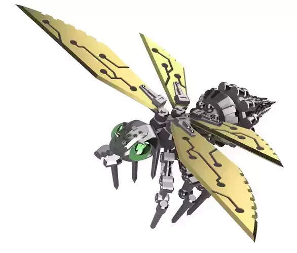 original mechanical wasp twin hornet 3d models