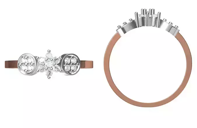 Light Weight Wedding Engagement Women Ring STL JCD Details