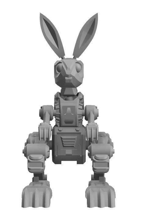 Original mechanical rabbit B-REX 3D models 3D print model_1
