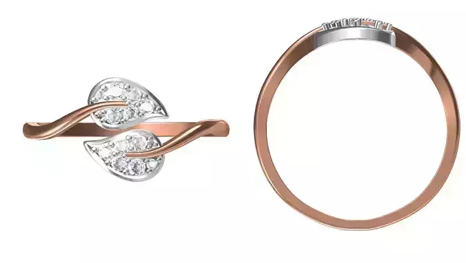 Light Weight Wedding Engagement Women Ring STL JCD Details