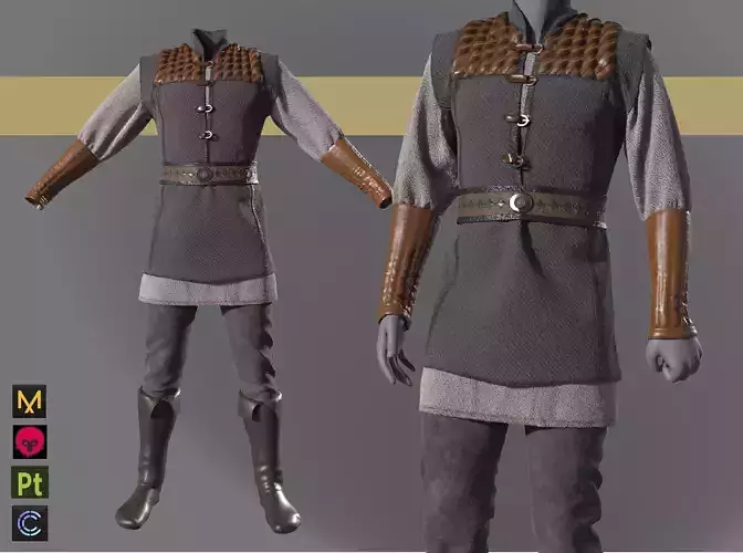 Medieval renaissance character clothes 
