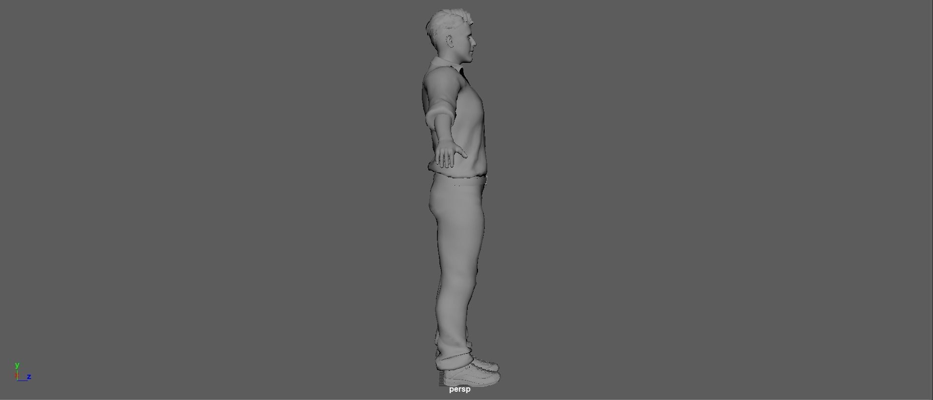 Ryan Gosling  Low-poly 3D model_24