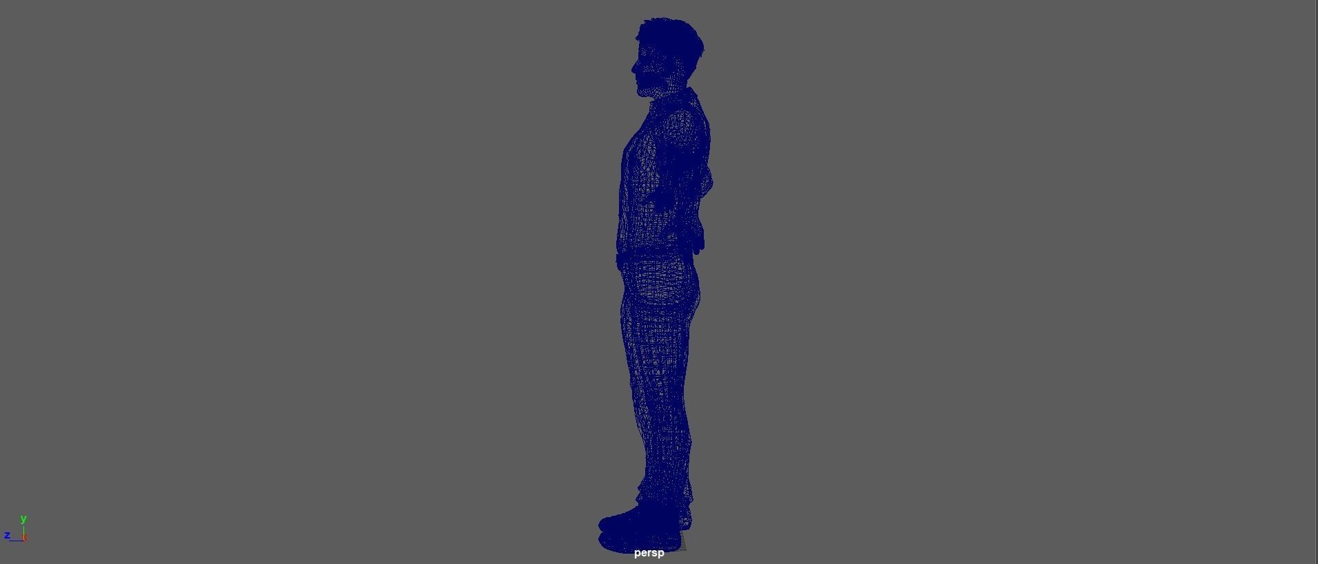 Ryan Gosling  Low-poly 3D model_34