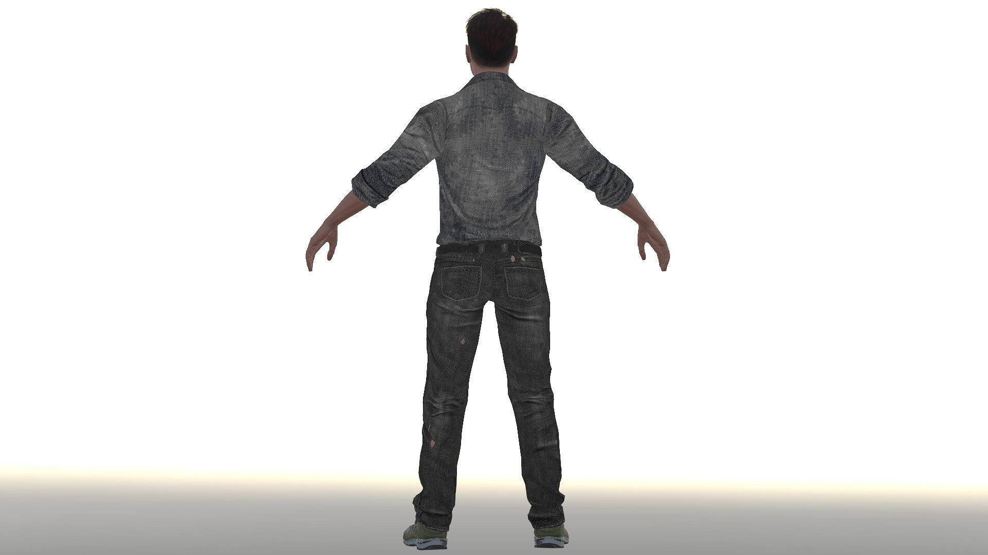 Ryan Gosling  Low-poly 3D model_3