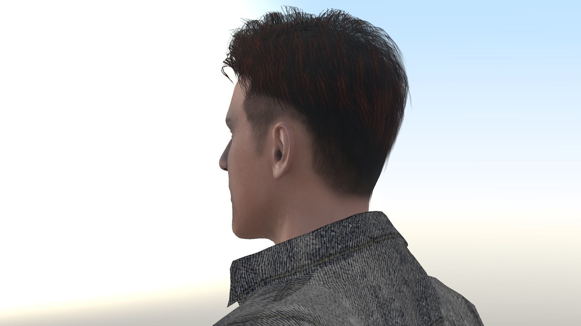 Ryan Gosling  Low-poly 3D model_15