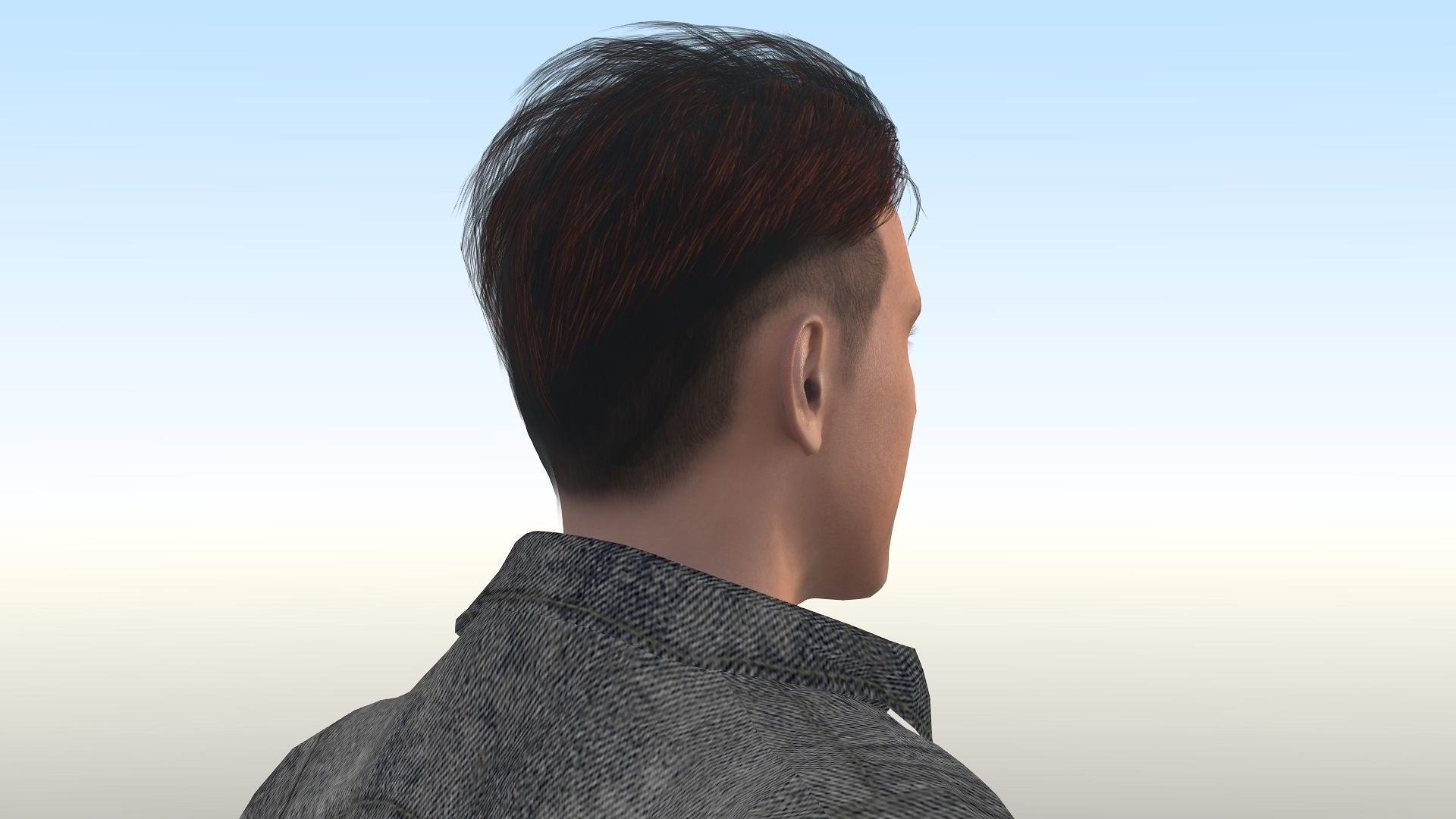 Ryan Gosling  Low-poly 3D model_10