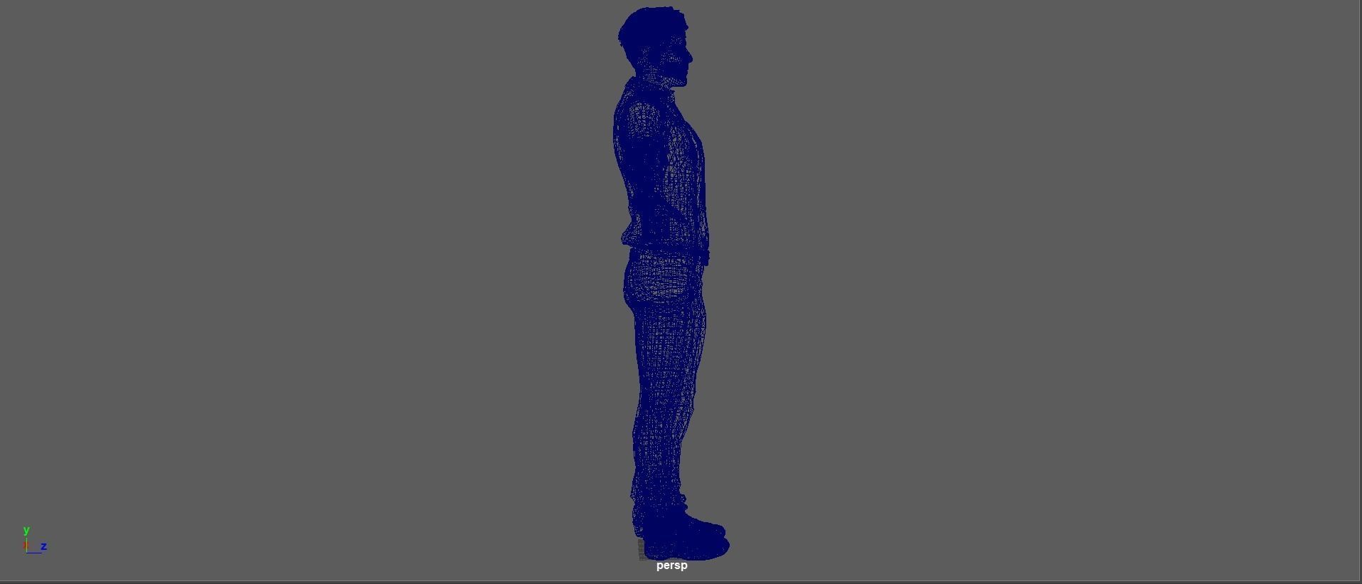 Ryan Gosling  Low-poly 3D model_32
