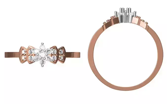 Light Weight Wedding Engagement Women Ring STL JCD Details