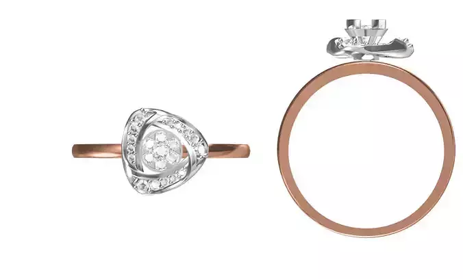 Light Weight Wedding Engagement Women Ring STL JCD Details