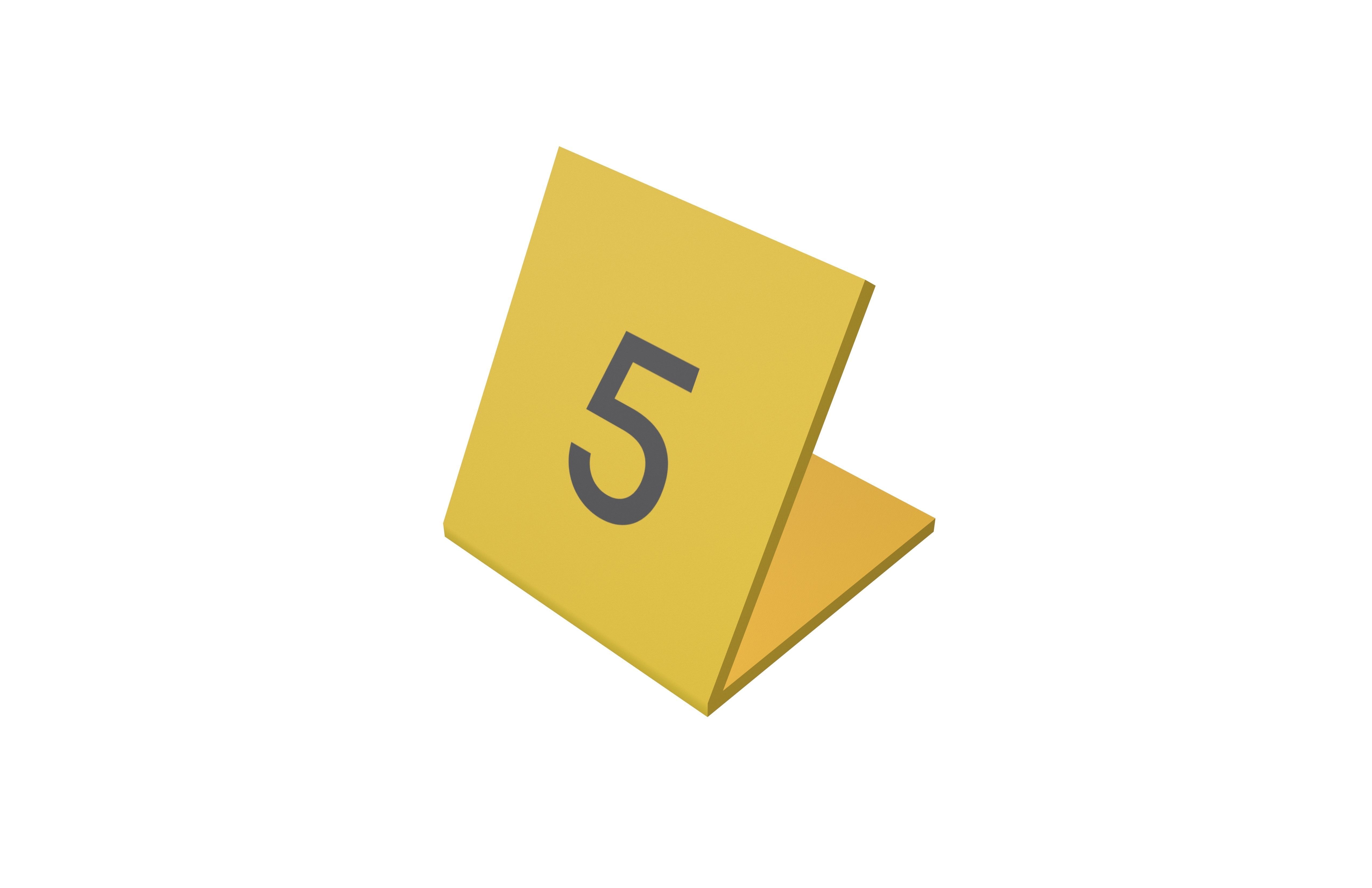Crime Evidence Number Tag V1 Pack Vol1 Low-poly 3D model_67