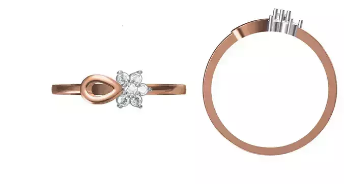 Light Weight Wedding Engagement Women Ring STL JCD Details