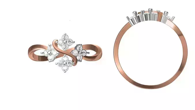 Light Weight Wedding Engagement Women Ring STL JCD Details