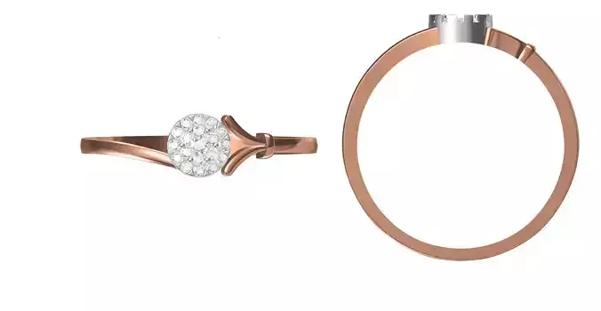 Light Weight Wedding Engagement Women Ring STL JCD Details