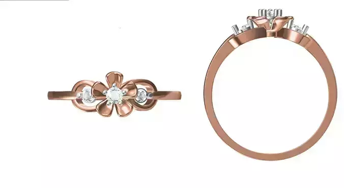 Light Weight Wedding Engagement Women Ring STL JCD Details