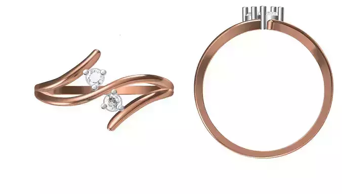 Light Weight Wedding Engagement Women Ring STL JCD Details