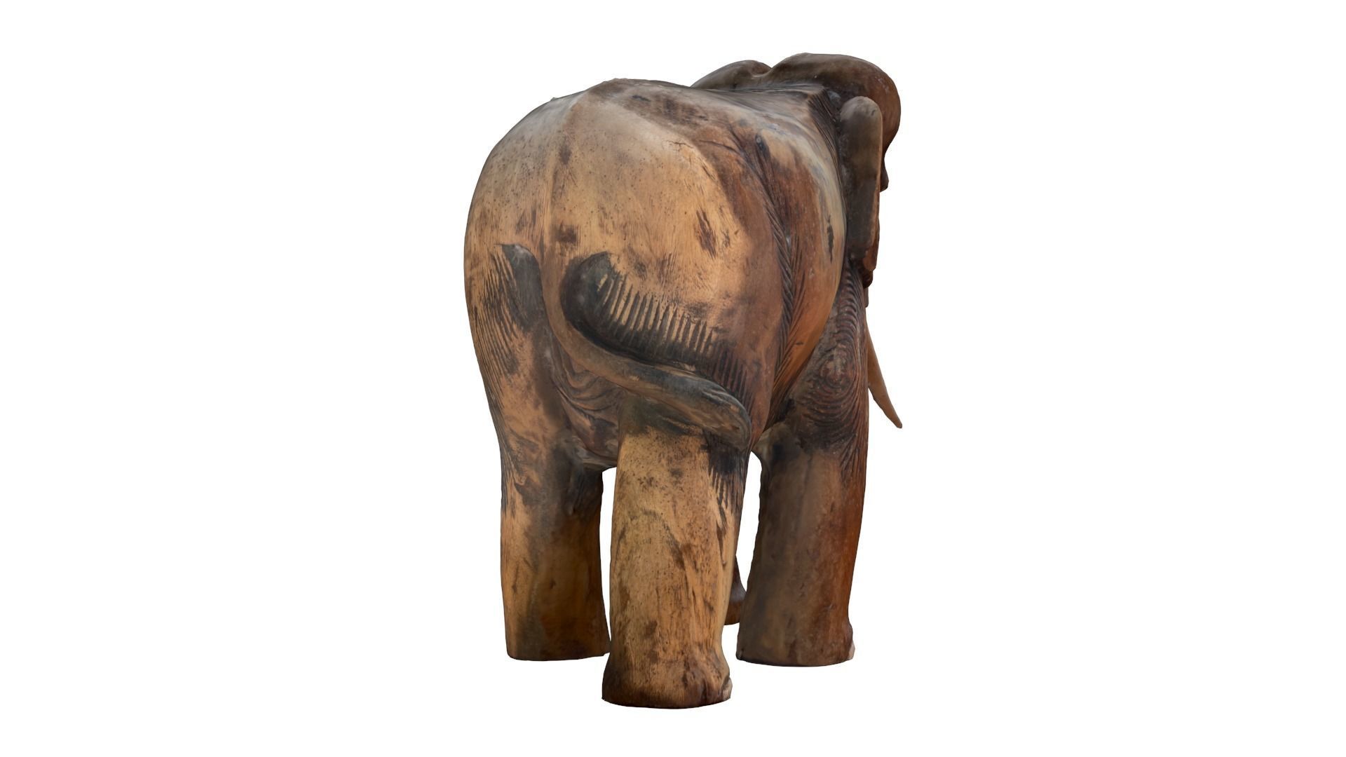 Elephant Sculpture 3D model_15